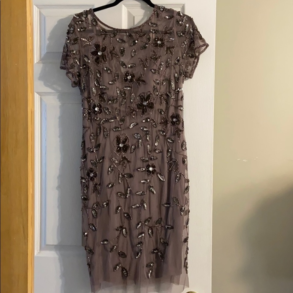 Adrianna Papell beaded gown